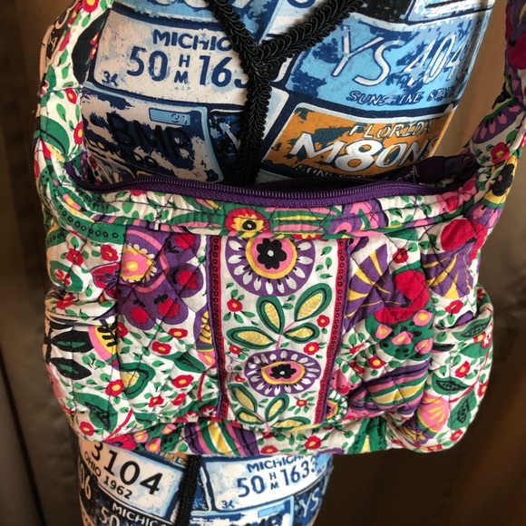 Vera Bradley Quilted Floral Shoulder Bag Purse - Picture 7 of 7